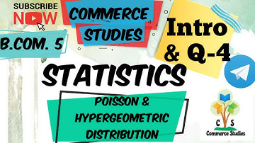 Poisson Distribution  #1 |  Statistics | Bcom sem  5| Introduction &  Question 04| By Kajal Gupta