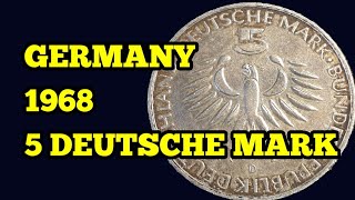 Germany 5 Deutsche Mark 1968 Max V Pettenkofer