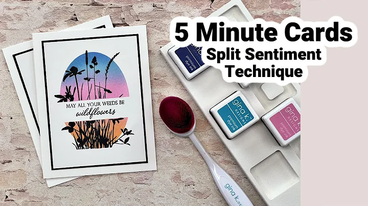 5 Minute Cards - Split Sentiment Technique
