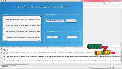 Final Year Projects | Cross-Domain Sentiment Classification Using a Sentiment Sensitive Thesaurus