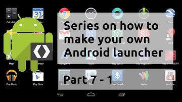 SERIES P7-1; How to Create your own Android Launcher / Home Screen Application tutorial