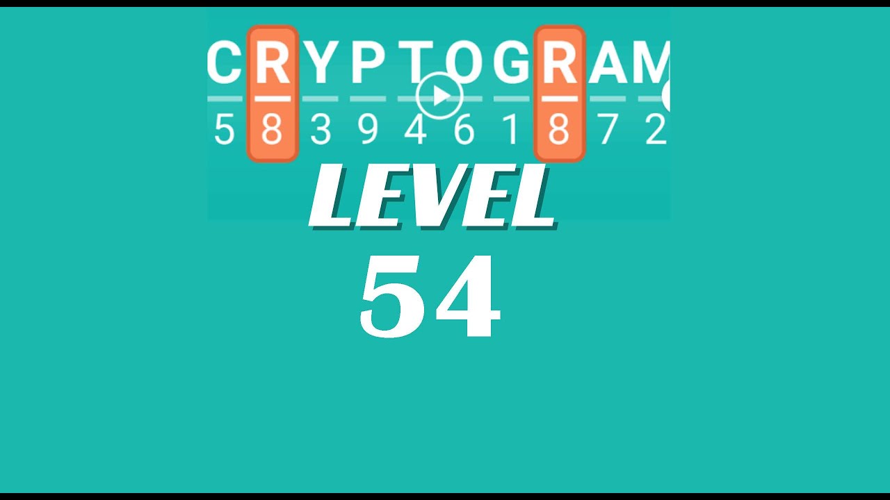 Cryptogram Level 54 Answers | Go Answer - YouTube