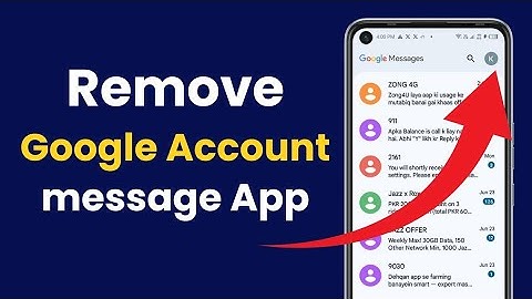 How to Remove Google Account from Messages App on Android | Sign Out from Google Messages