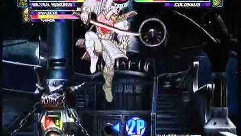 MvC2 Online (360): Brett (Psy/Tha/SilSam) vs useleSSSavant (Tha/Ice/Col) 44 .:1.12.11:.