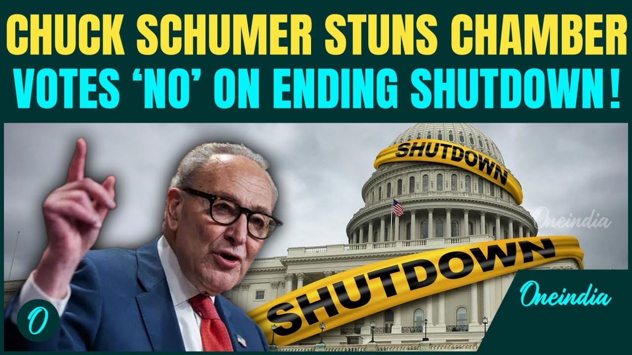 Chuck Schumer ERUPTS As Senate VOTES to END U.S Government Shutdown ...