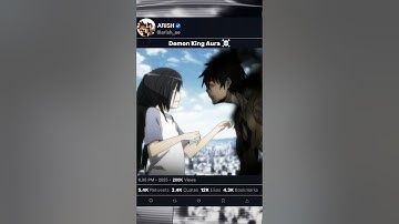 Demon King Aura ☠️ #anime #demonking #aura #edit #editing #animeedit