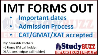 IMT forms out: Should you apply? Important dates, CAT-XAT-GMAT accepted, cutoffs for all campuses