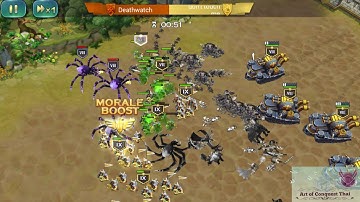 Art of Conquest Thai - just silver spiders killed gold troops (Engineer-Dwarf) to easy