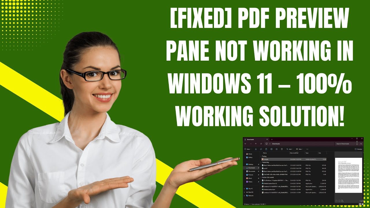[FIXED] PDF Preview Pane Not Working in Windows 11 — 100% Working ...