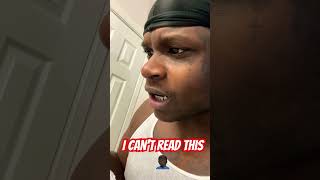 I can’t read this sh*t 🤦🏿‍♂️ #shorts #short #viral #comedy #funnyvideo #sub #fyp #reels