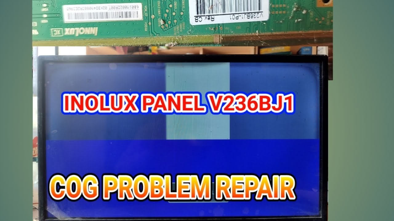 INNOLUX PANEL V236BJ1-P01 HAF SCREEN PROBLEM - YouTube