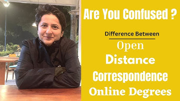 Understanding the Differences: Open, Online, Correspondence, and Distance Education Degrees