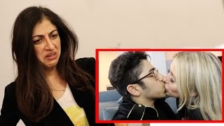 MOM REACTS TO SONS CRINGEY FIRST KISS!!