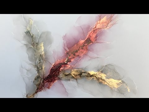 [30] Abstract Alcohol Ink Tutorial