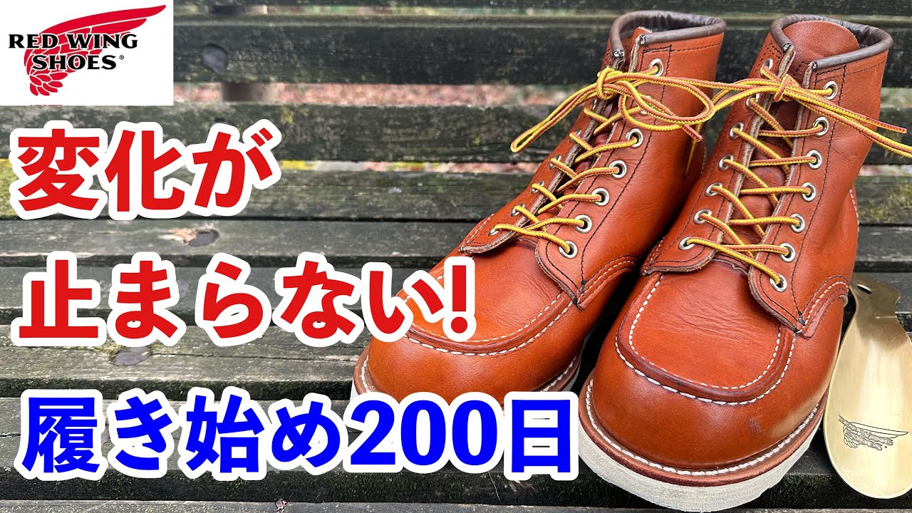 レッドウィング】アイリッシュセッター875が履き始め200日経過！経年