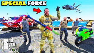 Franklin Become CHIEF of THE SPECIAL FORCE in GTA 5 | SHINCHAN and CHOP