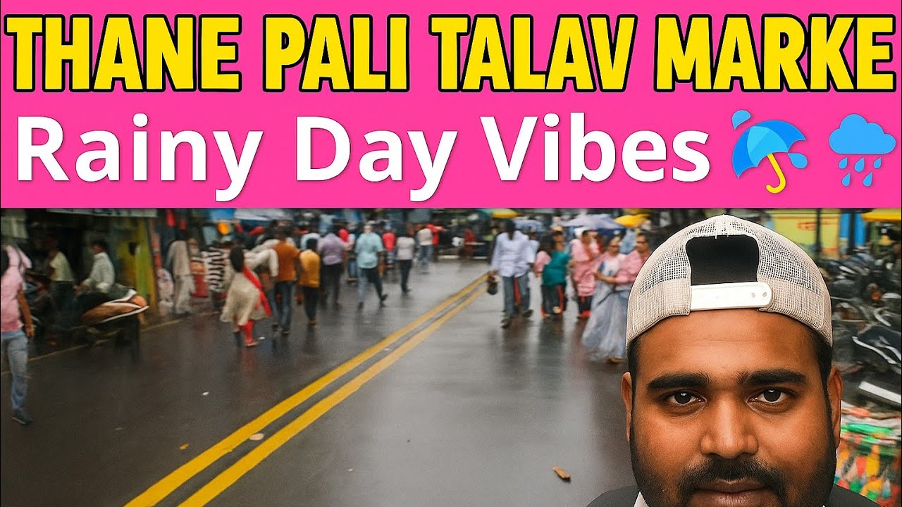 Exploring Pali Talav Thane | Local Market Vlog | Street Food & Rainy Day Walk