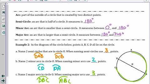 7.3 - Parts of Circles