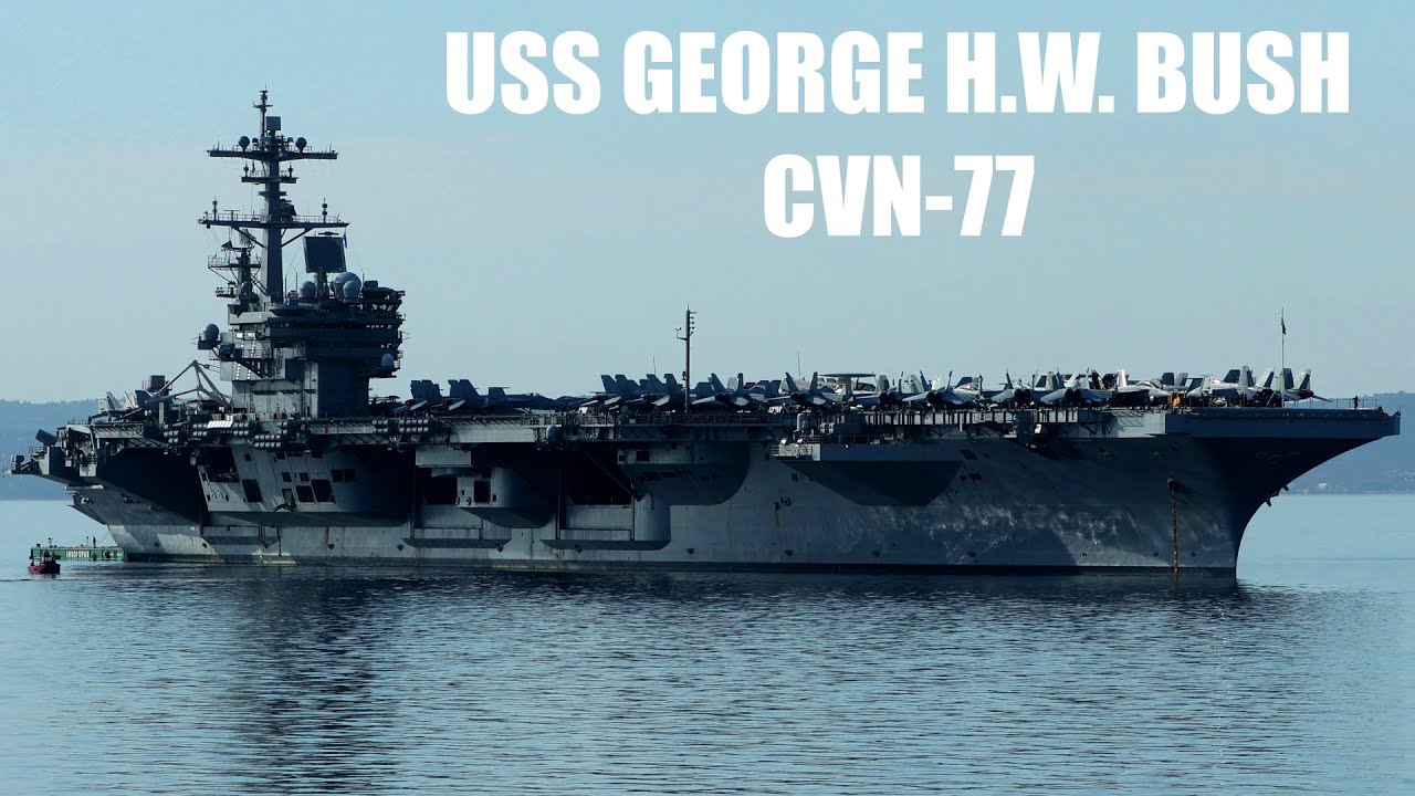 USS George H W Bush CVN 77 Aircraft Carrier Split Croatia 2022 USS George H W Bush CVN 77 Aircraft Carrier Split Croatia 2022