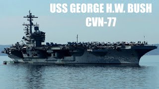 USS George H.W. Bush CVN-77 Aircraft Carrier - Split Croatia 2022 - 4K60