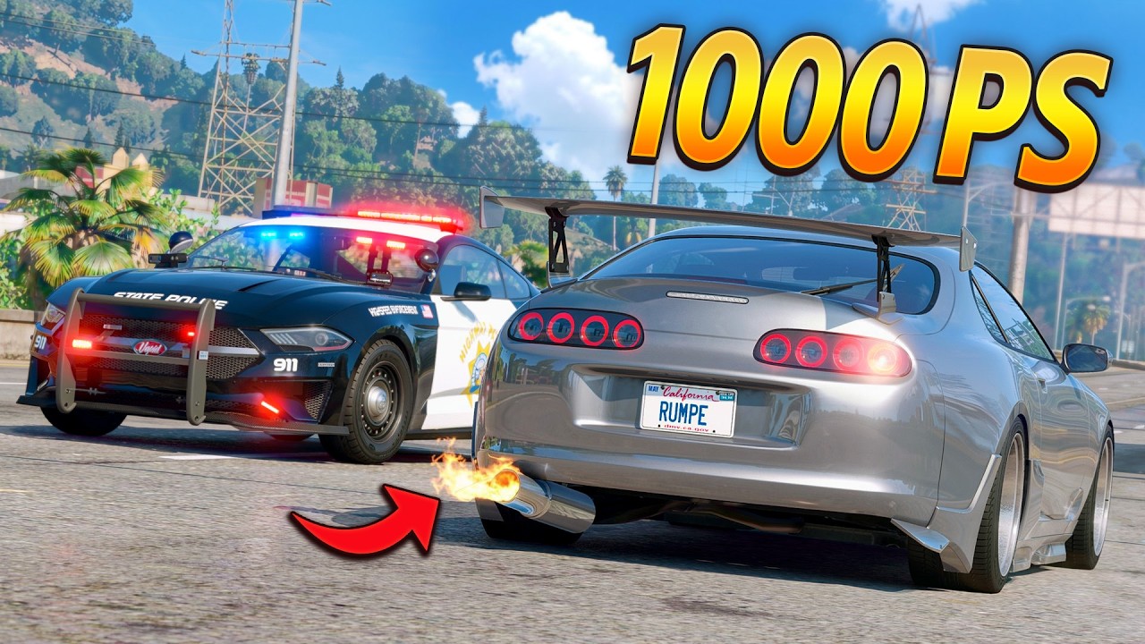 Neue 1000 PS Supra vs. POLIZEI! | GTA RP RLO
