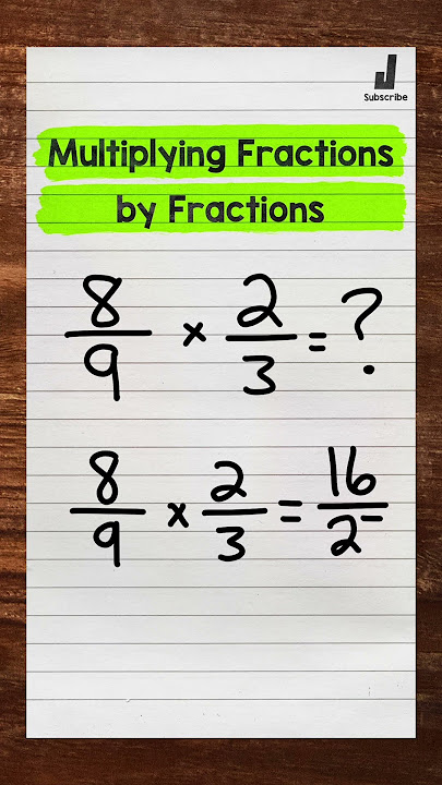 Multiplying Fractions by Fractions | Math with Mr. J #Shorts