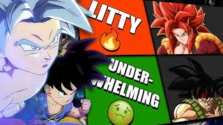 Ranking EVERY CHARACTER by their THEME - The BEST Dragonball FighterZ Tier List!