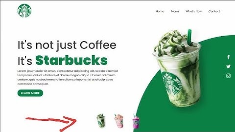 Starbucks Landing Page Website Design using Html CSS & Javascript | Step By Step Web Design Tutorial