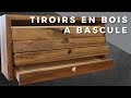 Tiroirs  bascule en bois