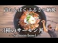 【ふるさと納税】３種のサーモン丼 〜高たんぱく低脂質〜