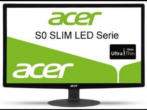 lækage parti miljøforkæmper Acer S240HLbid 24'' LED Monitor Unboxing - YouTube
