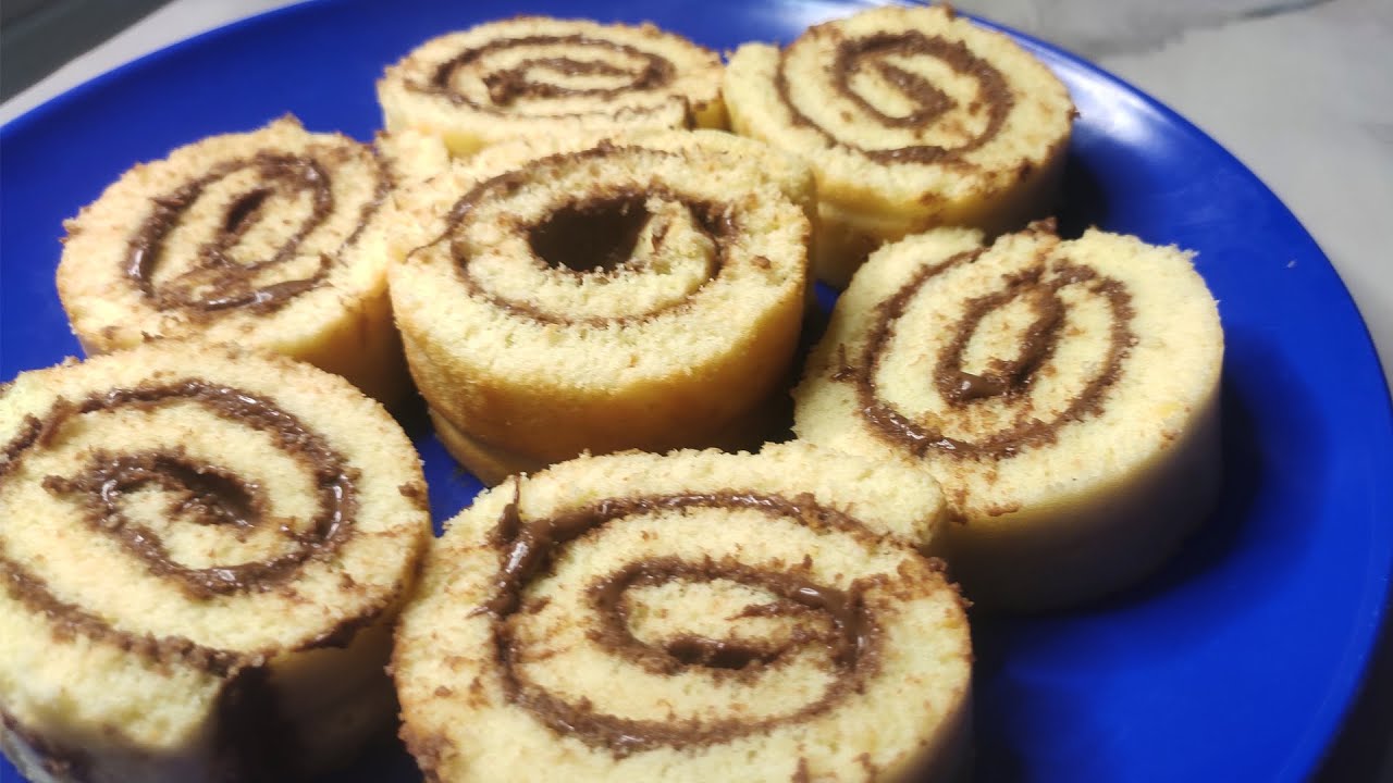 SWISS ROLL CAKE RECIPE JUST YUMMY & TASTY YouTube