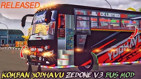 download KOMBAN YODHAVU ZEDONE V3 BUS MOD for bus simulator indonesia🥳Bussid new bus mod #bussidmod