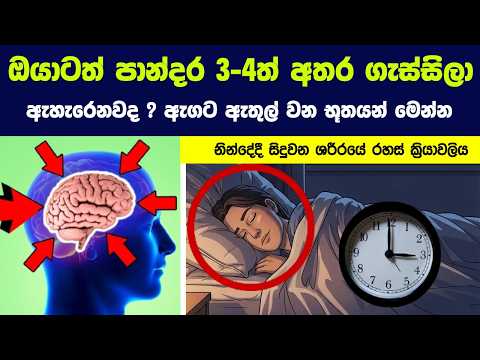 ඔයාටත් පාන්දර 3ට ගැස්සිලා ඇහැරෙනවද ? ඔයාගේ ඇගට ඇතුල්වූ ඇත්තම භූතයන් මෙන්න !