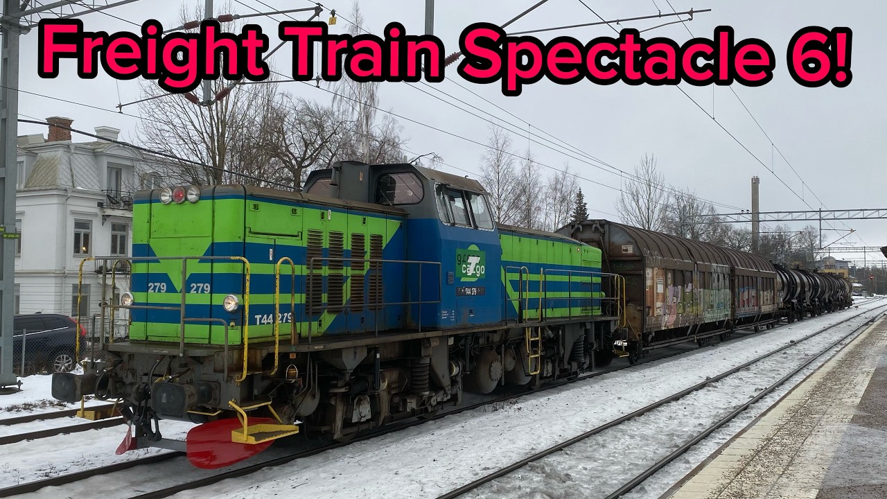 Freight Trains Across Swedish Railways! | Freight Train Spectacle 6!