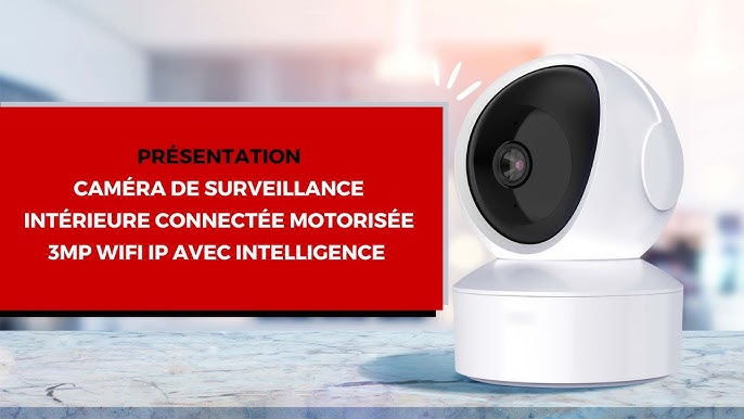 Caméra intérieure WiFi 3MP motorisée avec son et enregistrement