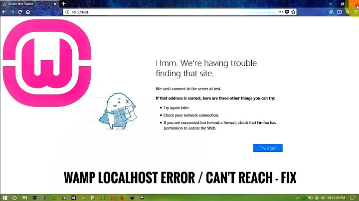 Can't Reach Localhost in WAMP Server / localhost error - Fix .