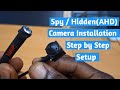 AHD Spy/hidden CCTV camera Installation
