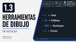 1.3 Herramientas de dibujo: línea, polilínea, rectángulo y círculo