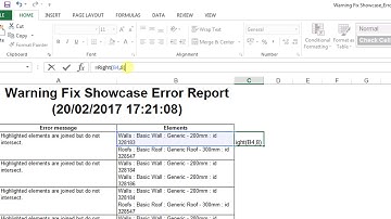 Revit Showcase Warning Fix