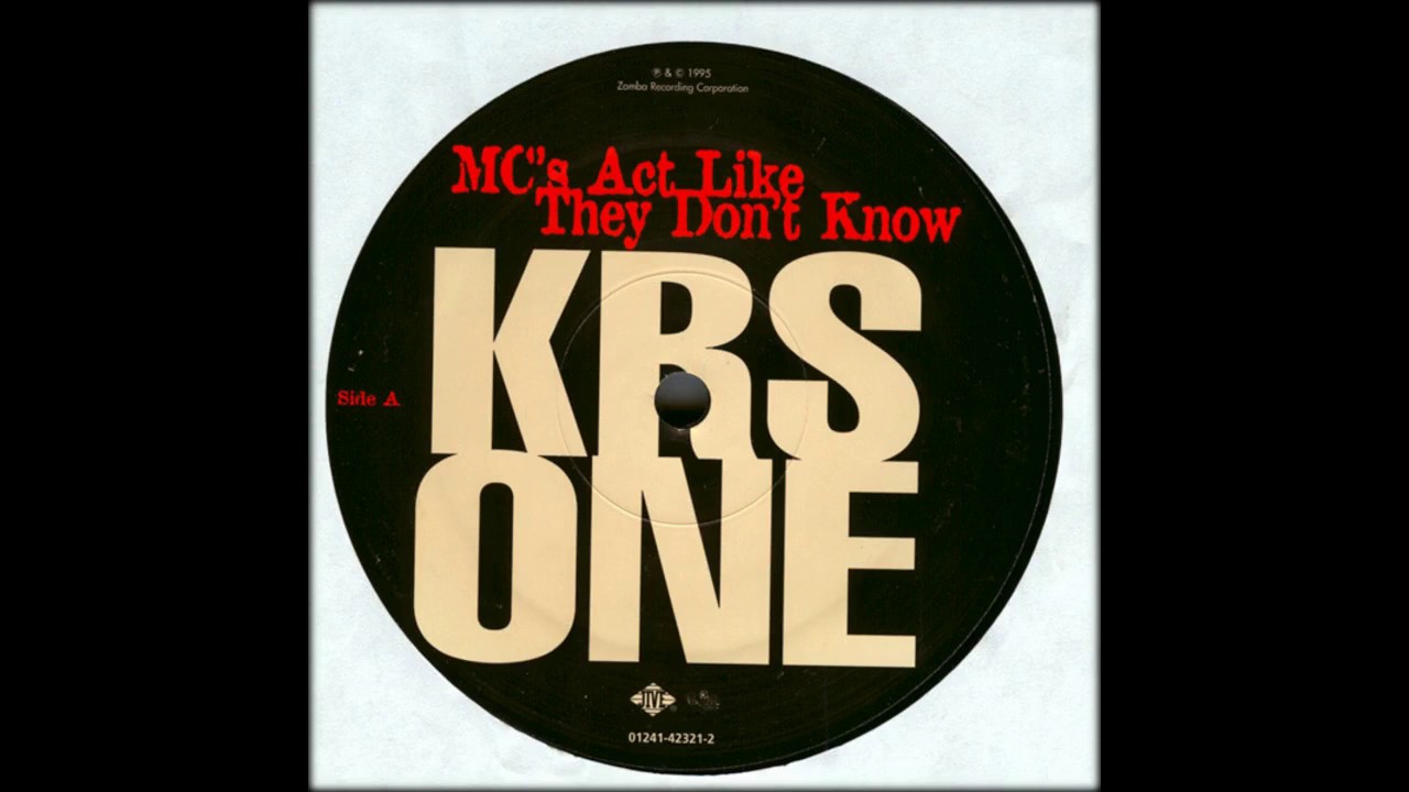 KRS One ‎– MC's Act Like They Don't Know [Instrumental]