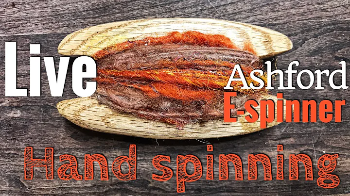 Hand spinning alpaca on the ashford e-spinner