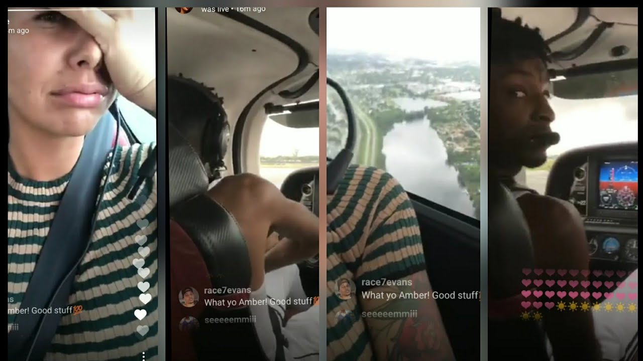 21 Savage terrifies Amber Rose on his first flight together