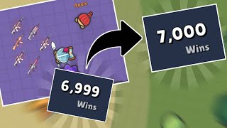 Getting a fans 7000th Win in ZombsRoyale io