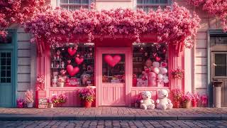 Valentine’s Day Café Romance 💕 Cozy Jazz Music, Pink Flowers & Love Atmosphere screenshot 5