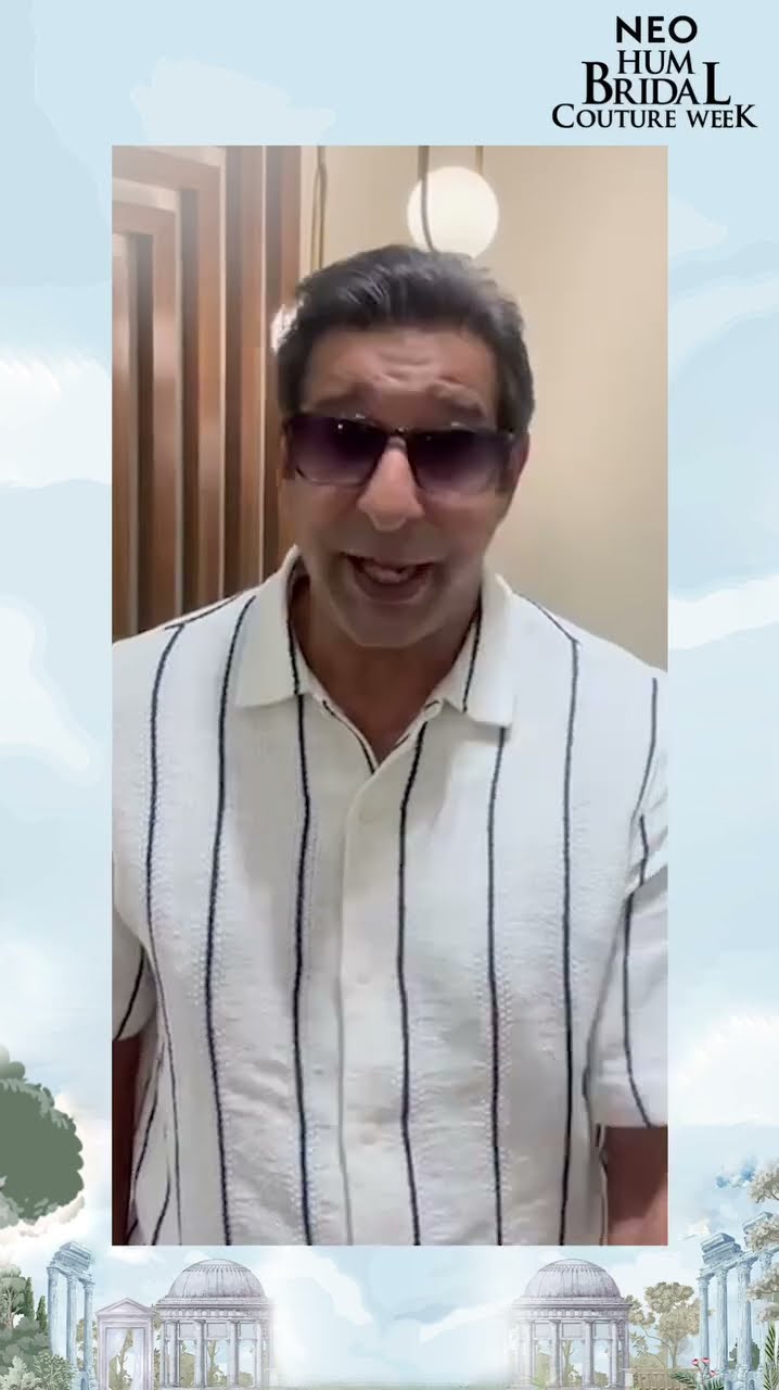 Waseem Akram will light up the runway for J. Fragrances at the 22nd NEO HUM Bridal Couture Week. ?
