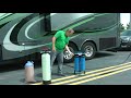 RV Washing using Di-water for great results