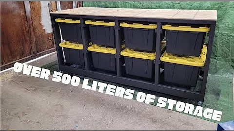 DIY Storage Tote Workbench | Easy & Functional Workshop Storage Solution
