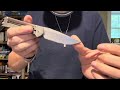 Chris Reeve Small Sebenza 31 S45VN Freehand Edge off a Spyderco Medium Grit Ceramic Stone