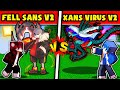 HUY NOOB TRIỆU HỒI FELL SANS V2 THÁCH ĐẤU VỚI XANS VIRUS V2 TRONG MCPE*CUỘC CHIẾN KHÔNG CÂN SỨC 💀🤕